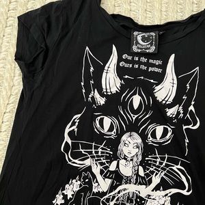 🌙KILLSTAR Cat Lord scoop neck tee🌙